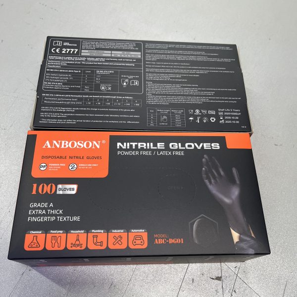 Extra Thick Nitrile Disposable Gloves (Box of 100)