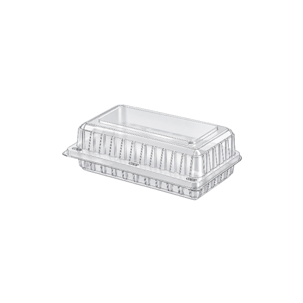 Cake Clear Plastic Folding Clam Rectangular 1