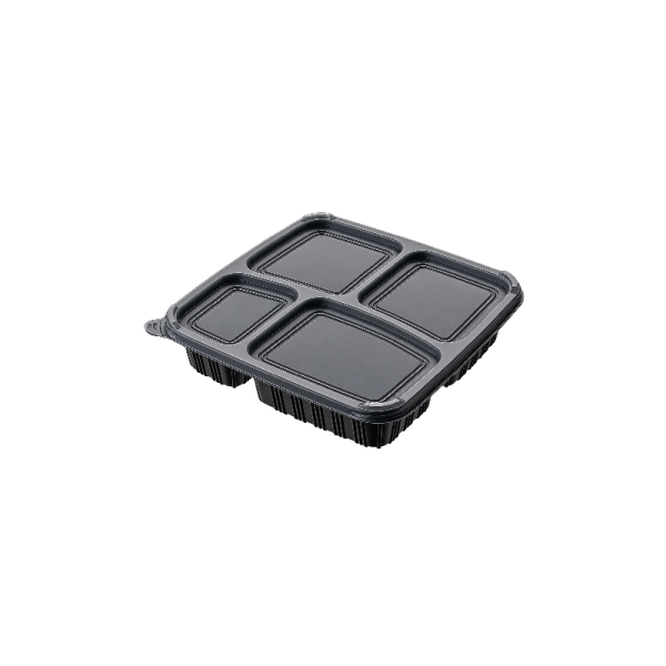 Four Compartment Container with Lid 1