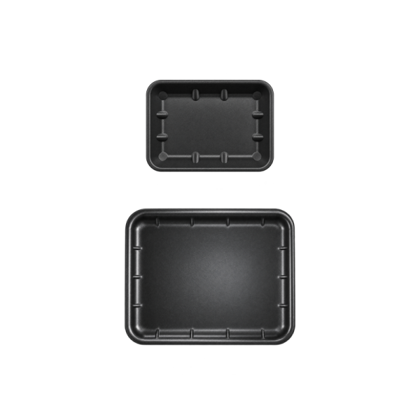 Meat Tray Black Shallow 1