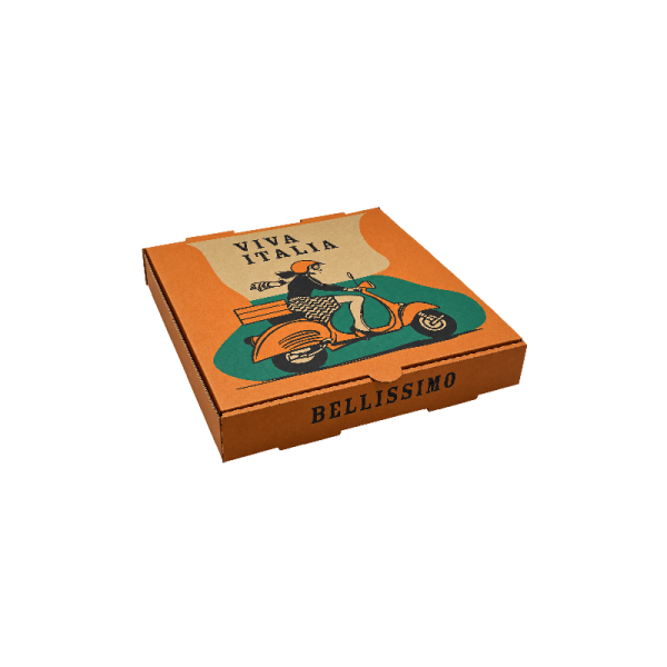 Pizza Box Brown Printed 11inch 1