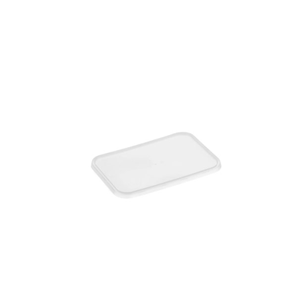 Plastic Ribbed Rectangular Lid