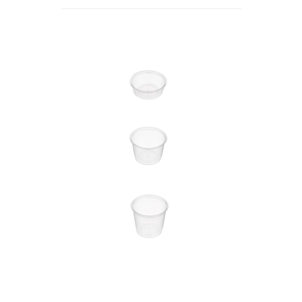 Plastic Round Sauce Container