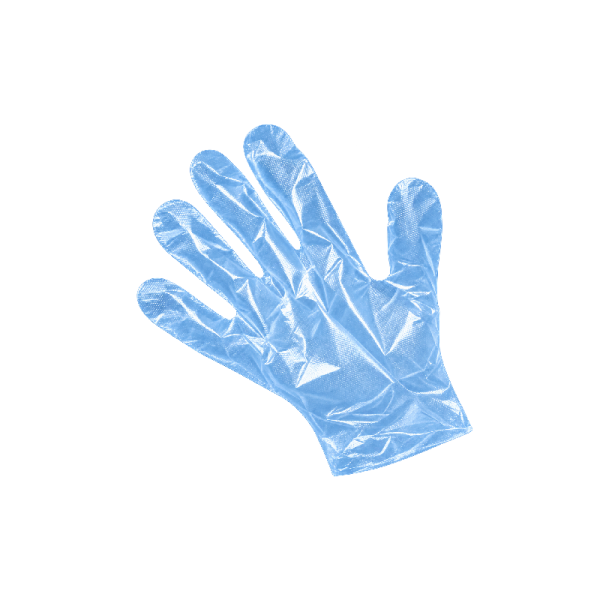 Poly Gloves blue 2