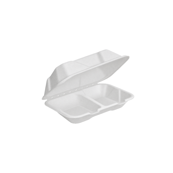 Two Compartments Sugarcane Clamshell 1