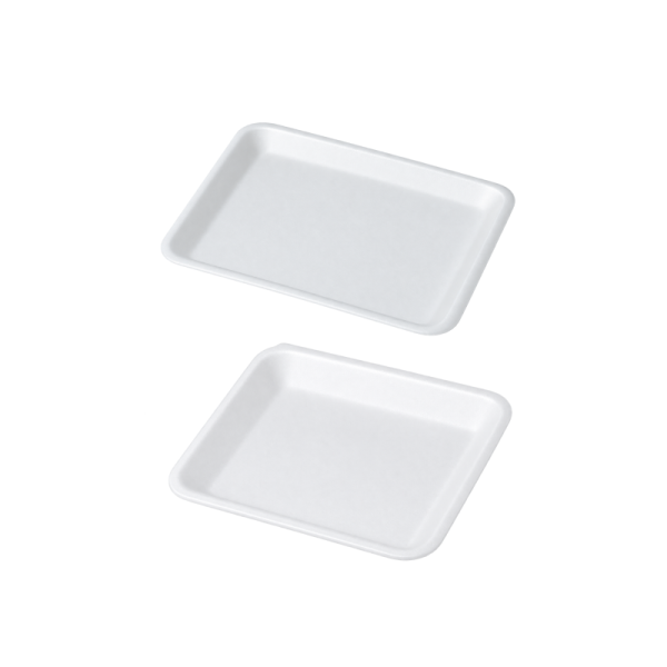 7x5 Shallow White Foam Tray 1000pcs