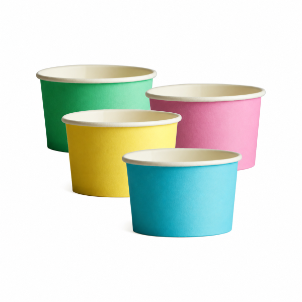 3oz Mixed Colour Ice Cream Cup