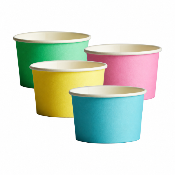 5oz Mixed Colour Ice Cream Cup