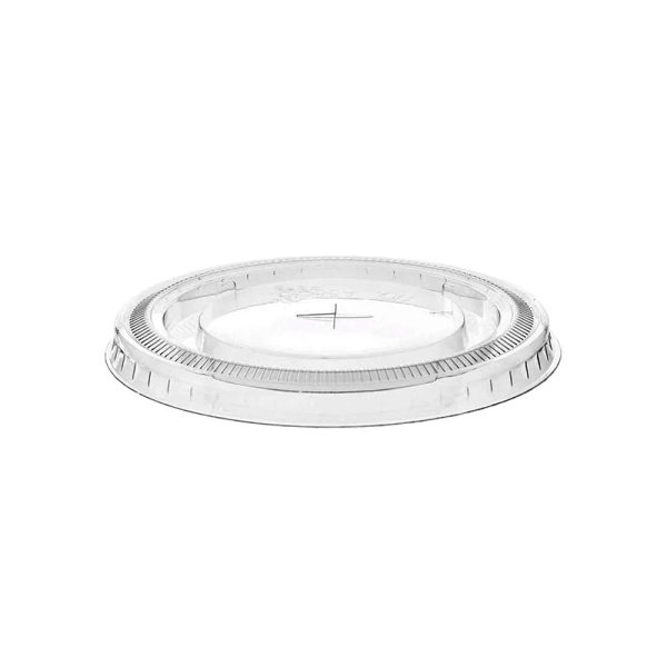 PET Flat Lid with Straw Hole 78mm