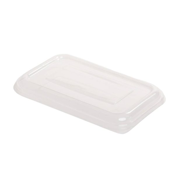 PET Lid for Sugarcane Rectangular Container 750-1000ml