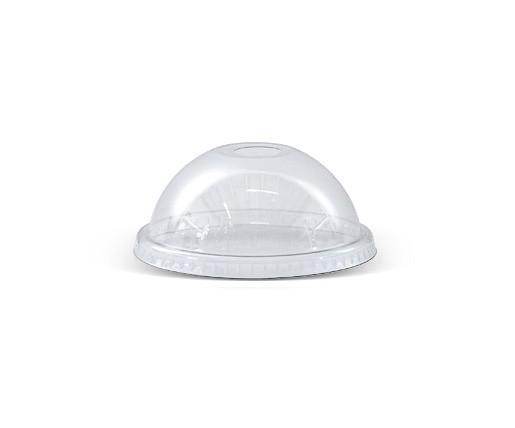 PET Dome Lid with Hole 90mm