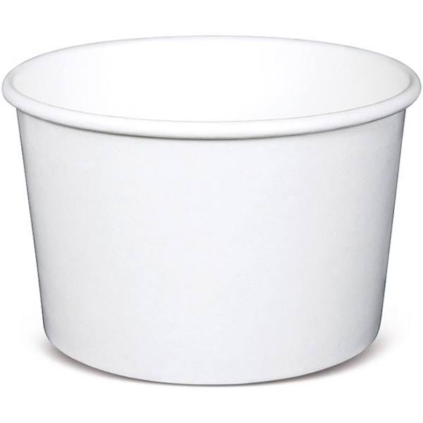 16oz White Paper Bowl