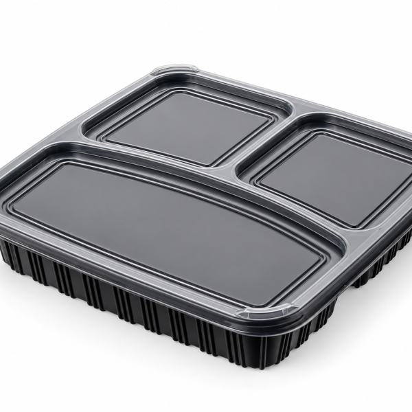 5pk 3 Compartment Lunch Box with Lid
