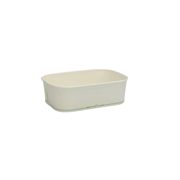 650ml Rectangular White Container