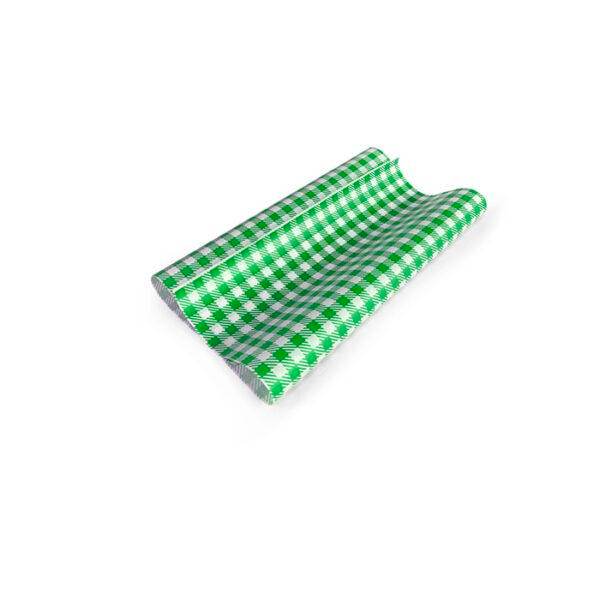 Green Gingham 190x300mm GPP Food Wrap Paper