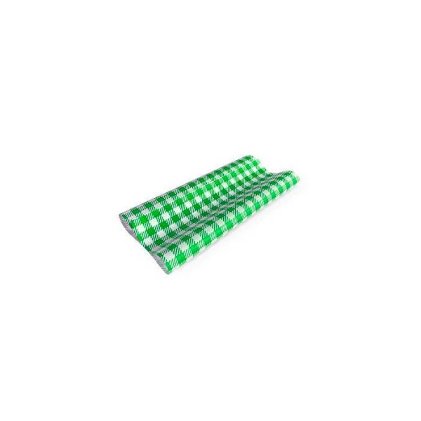 Green Gingham Half 190x150mm GPP Food Wrap Paper