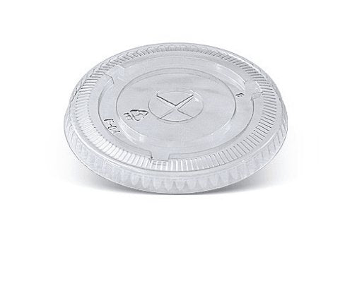 84mm PET Flat Lid Cross Cut suit 10-12oz