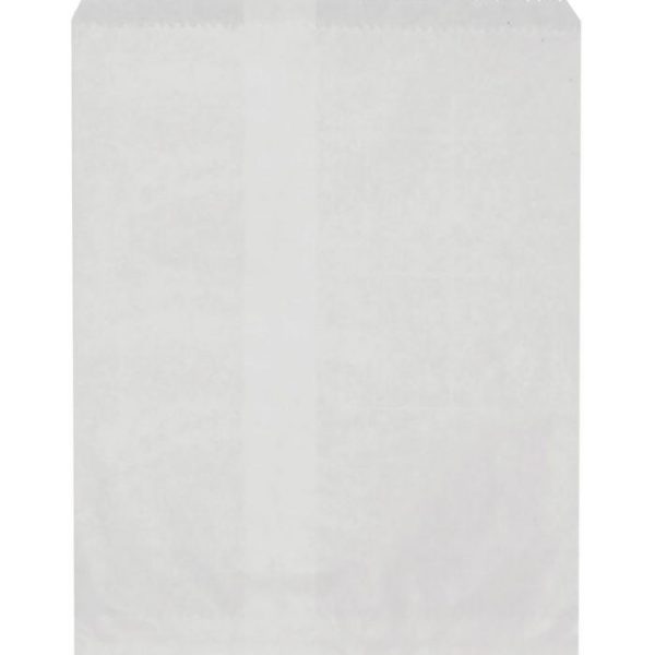 2 Long White Flat Pack Bag