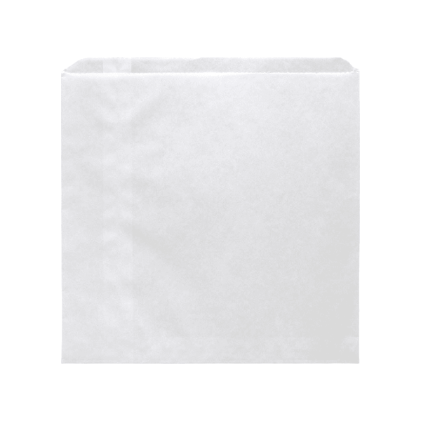 3 Square White Flat Pack Bag