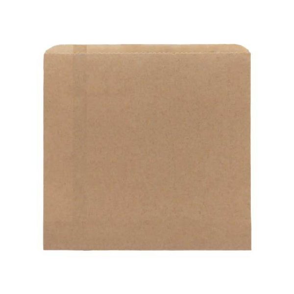 4 Square Brown Flat Pack Bag