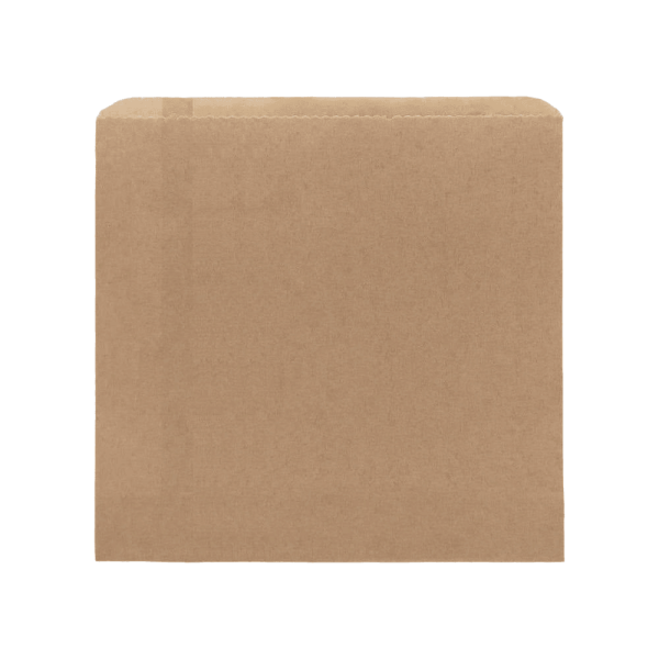 6 Square Brown Flat Pack Bag
