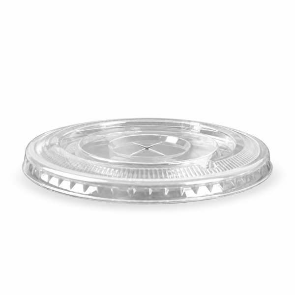 95mm APET Flat Lid with Hole