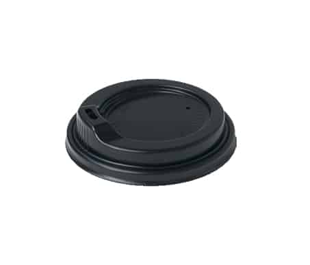Black Flat Lid 80mm